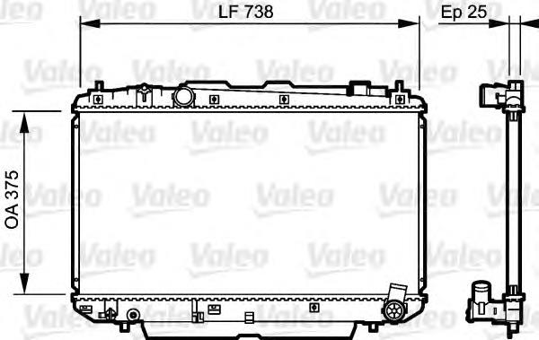 734397 VALEO radiador refrigeración del motor