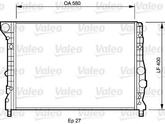 734733 VALEO radiador refrigeración del motor