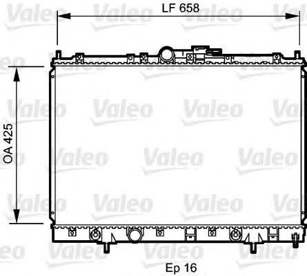 734197 VALEO radiador refrigeración del motor