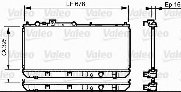 734123 VALEO radiador refrigeración del motor