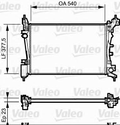 735042 VALEO radiador refrigeración del motor