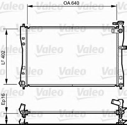 735057 VALEO radiador refrigeración del motor