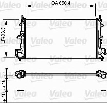 734982 VALEO radiador refrigeración del motor