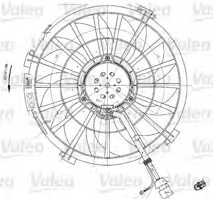 698542 VALEO ventilador (rodete +motor refrigeración del motor con electromotor completo)