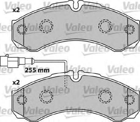 541739 VALEO pastillas de freno delanteras