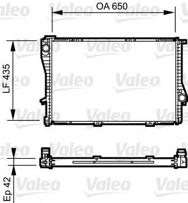 735233 VALEO radiador refrigeración del motor