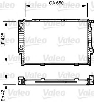 734421 VALEO radiador refrigeración del motor