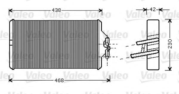 812354 VALEO radiador de calefacción