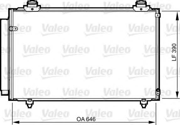 814212 VALEO condensador aire acondicionado