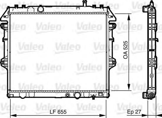 735442 VALEO radiador refrigeración del motor