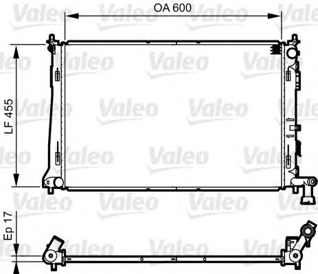 735564 VALEO radiador refrigeración del motor