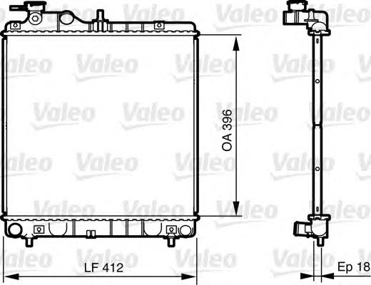 735562 VALEO radiador refrigeración del motor