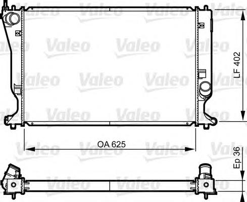 735573 VALEO radiador refrigeración del motor