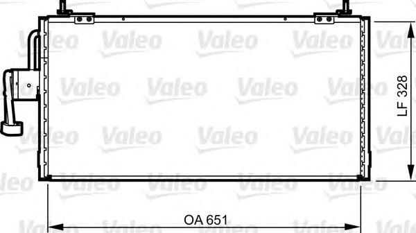 814260 VALEO condensador aire acondicionado