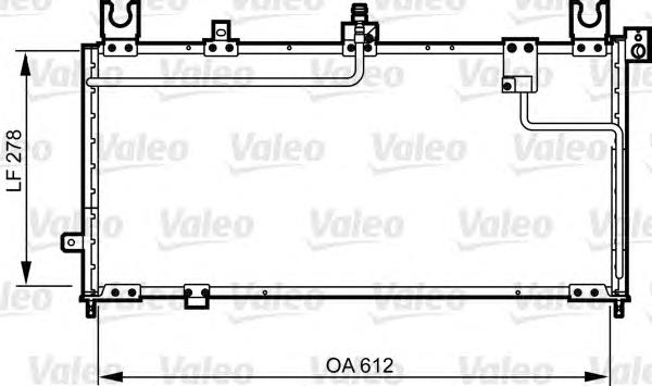 814253 VALEO condensador aire acondicionado