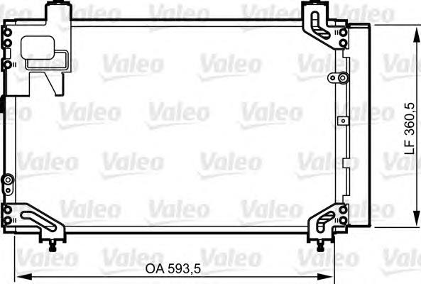 814271 VALEO condensador aire acondicionado