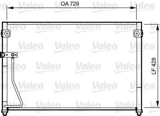 814261 VALEO condensador aire acondicionado