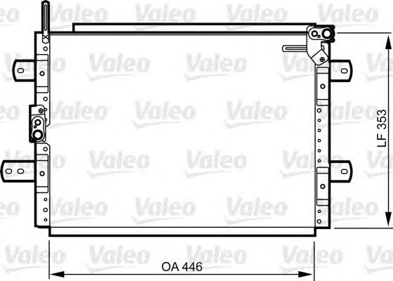 814244 VALEO condensador aire acondicionado