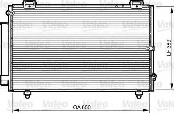 814238 VALEO condensador aire acondicionado