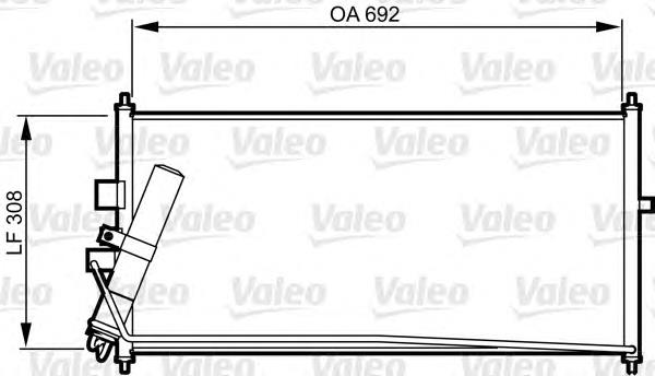 817822 VALEO condensador aire acondicionado