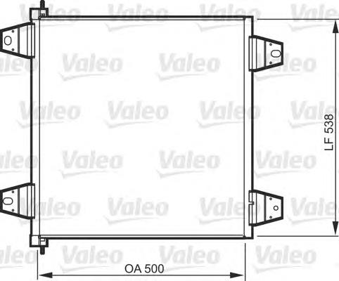 818986 VALEO condensador aire acondicionado