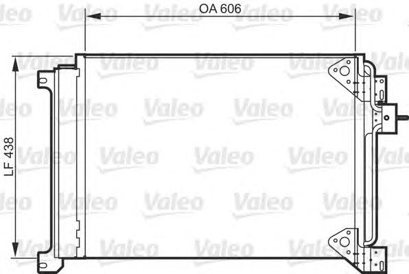 818985 VALEO condensador aire acondicionado