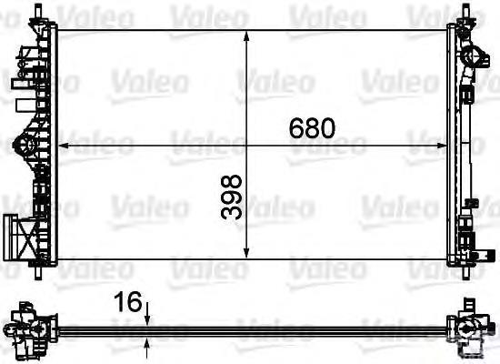 735483 VALEO radiador refrigeración del motor