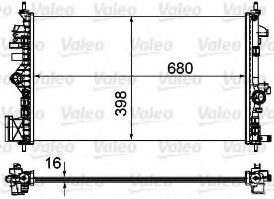 735485 VALEO radiador refrigeración del motor