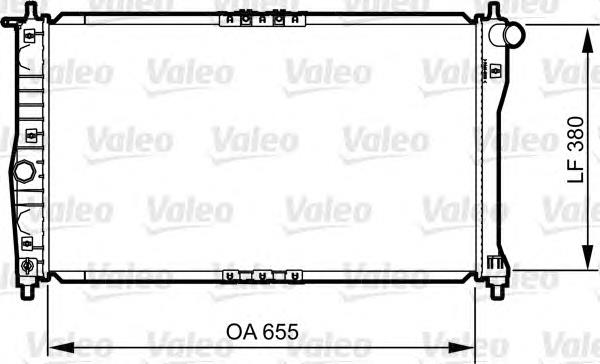 734252 VALEO radiador refrigeración del motor