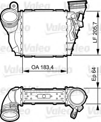 817557 VALEO radiador de aire de admisión