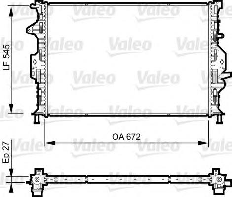 735602 VALEO radiador refrigeración del motor