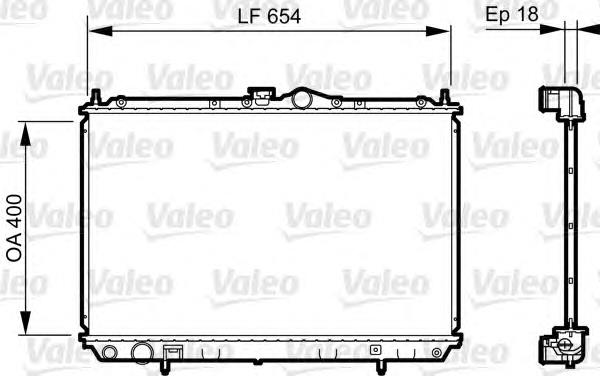 735497 VALEO radiador refrigeración del motor