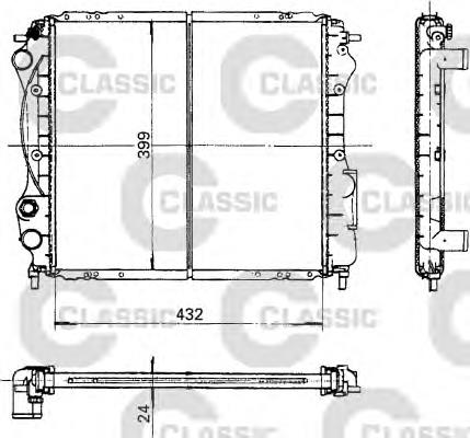 230181 VALEO radiador refrigeración del motor