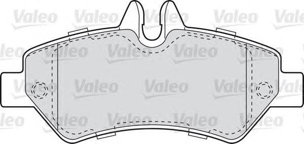 598876 VALEO pastillas de freno traseras