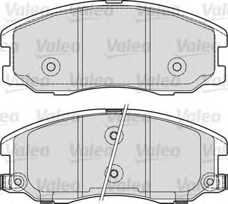 598942 VALEO pastillas de freno delanteras