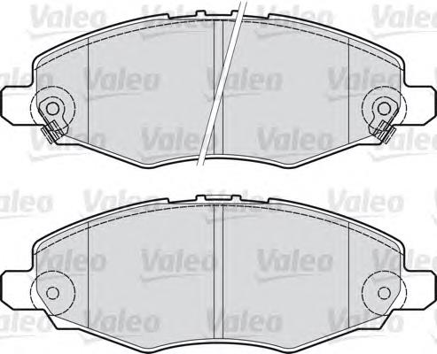 598894 VALEO pastillas de freno delanteras