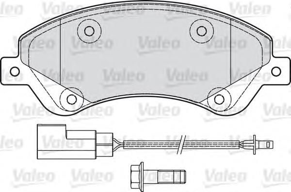 598818 VALEO pastillas de freno delanteras