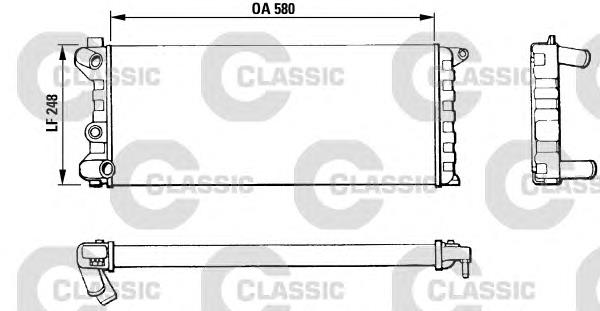 5979815 Fiat/Alfa/Lancia radiador refrigeración del motor