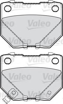 598916 VALEO pastillas de freno traseras