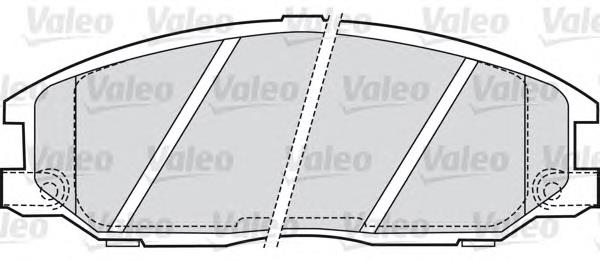 598505 VALEO pastillas de freno delanteras