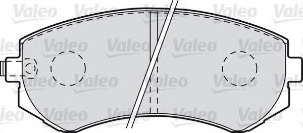 601002 VALEO pastillas de freno delanteras