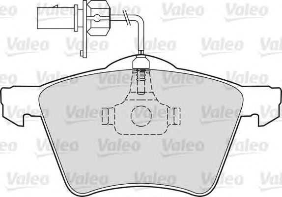 598858 VALEO pastillas de freno delanteras