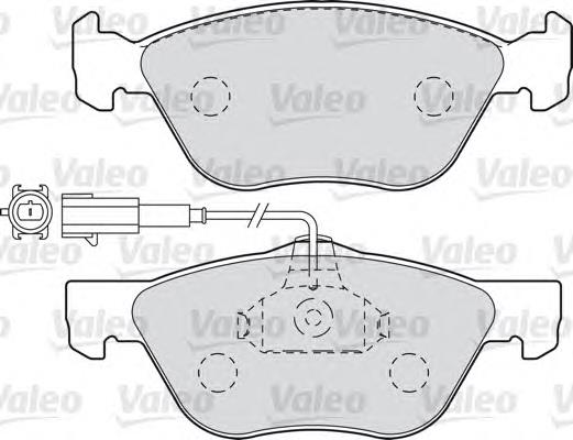 598990 VALEO pastillas de freno delanteras