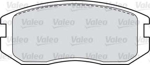 598626 VALEO pastillas de freno delanteras