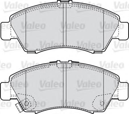 598760 VALEO pastillas de freno delanteras