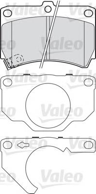 601018 VALEO pastillas de freno delanteras