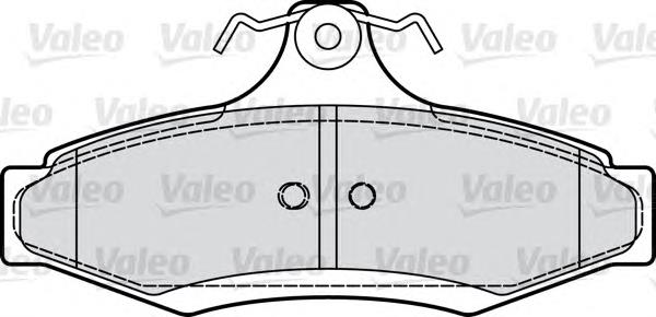 598902 VALEO pastillas de freno traseras