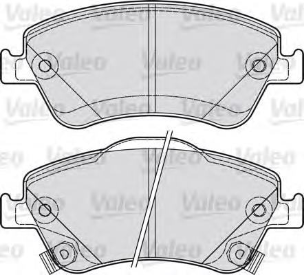 601040 VALEO pastillas de freno delanteras