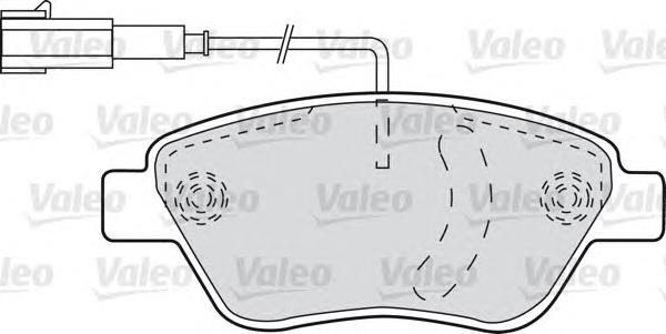 598825 VALEO pastillas de freno delanteras