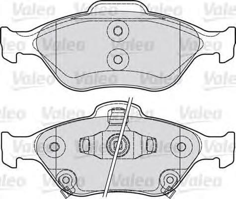 601026 VALEO pastillas de freno delanteras
